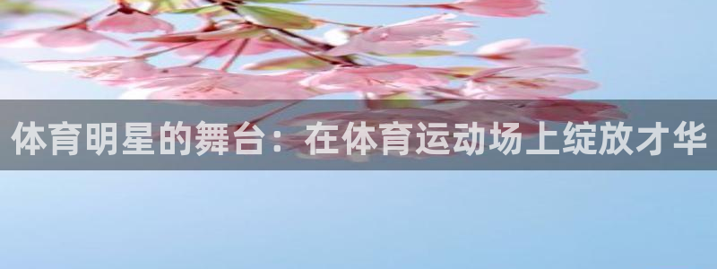 九游会ag首页：体育明星的舞台：在体